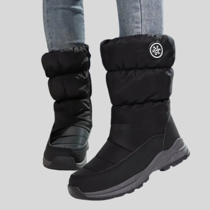 Neria | Winter Snow Boots with Side Zipper