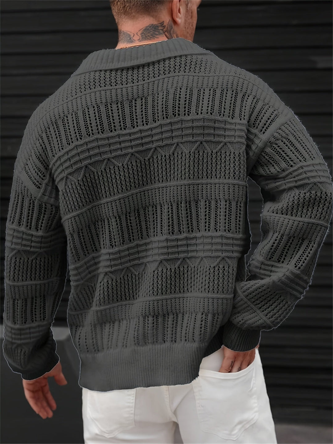 Wesley | Long-Sleeve Sweater with Cut Design
