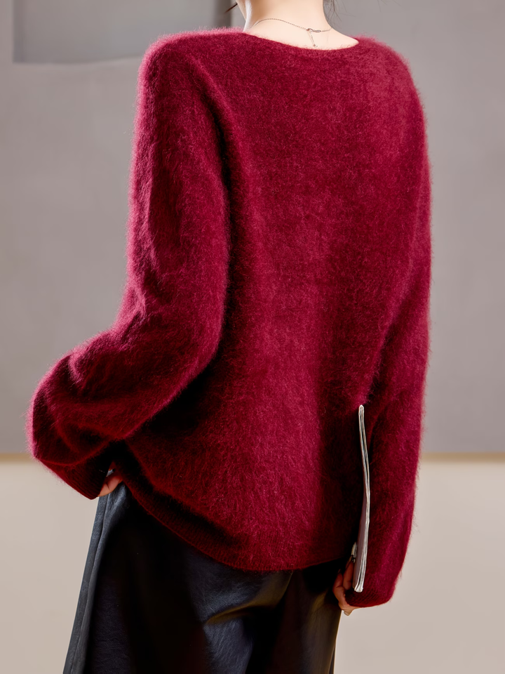 Élise | Brushed V-Neck Sweater
