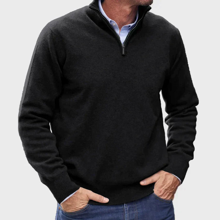 Hunter | Classic Quarter-Zip Sweater