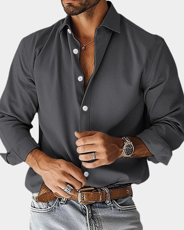 Pinchas | Long-Sleeve Buttoned Shirt