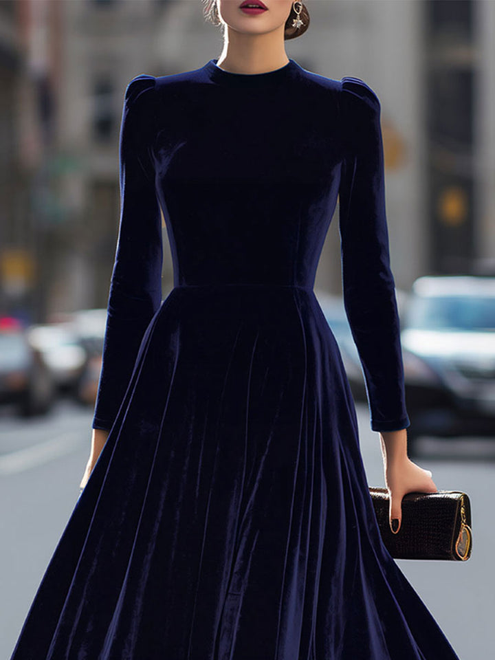 Elissa | Elegant Long-Sleeve Midi Dress