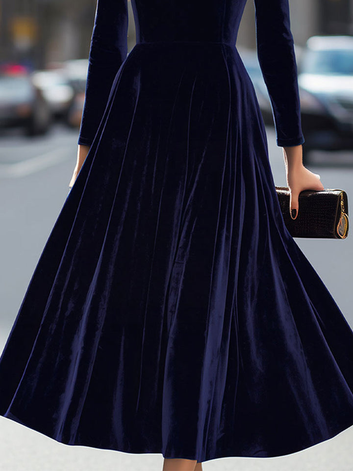 Elissa | Elegant Long-Sleeve Midi Dress