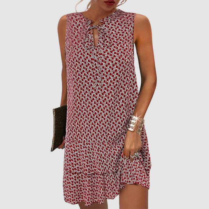 Ava | Sleeveless Printed Mini Dress