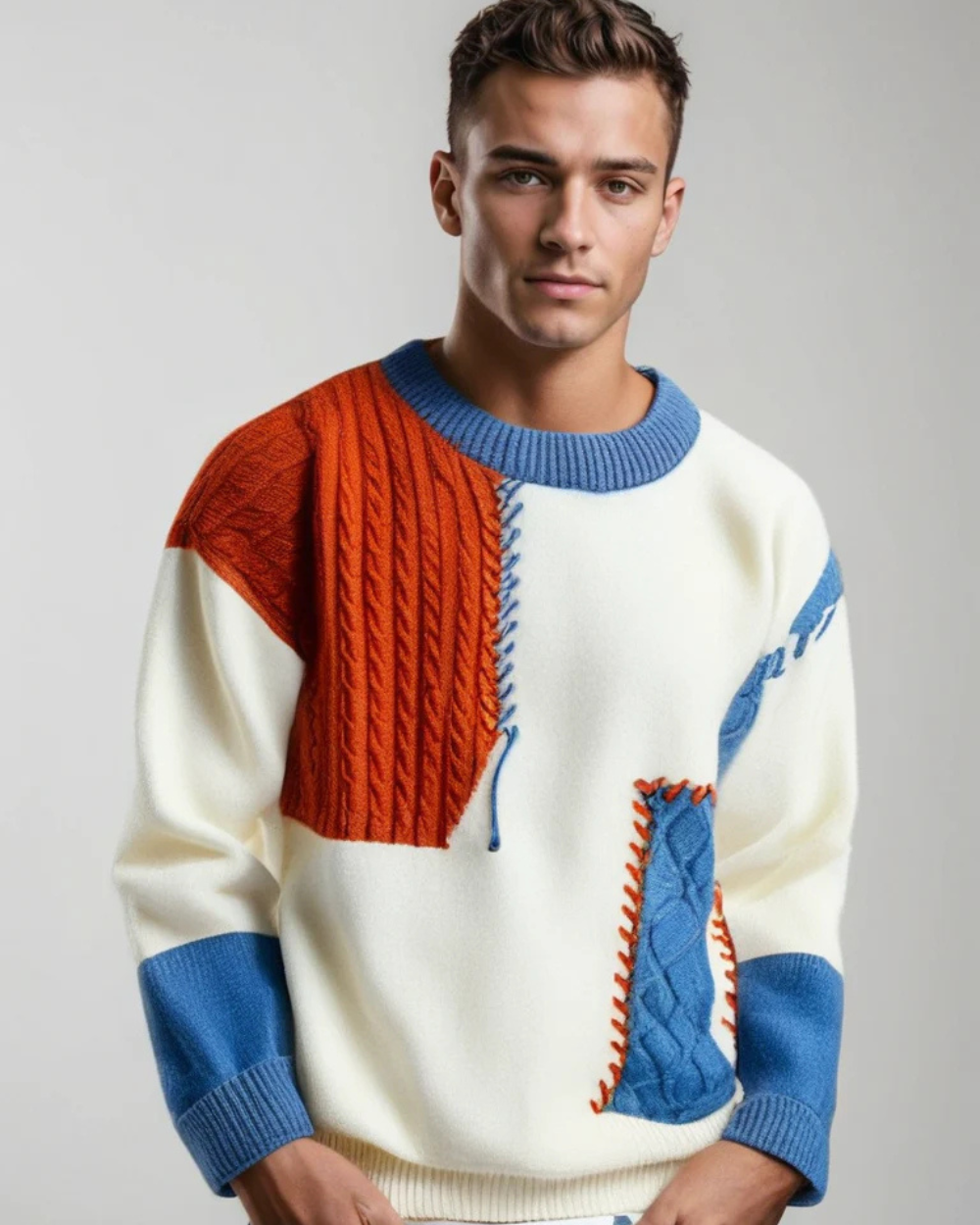 Erick | Patchwork Statement Sweater