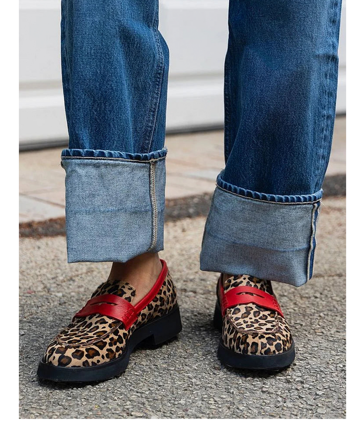 Geneva™ | Leopard Accent Loafers