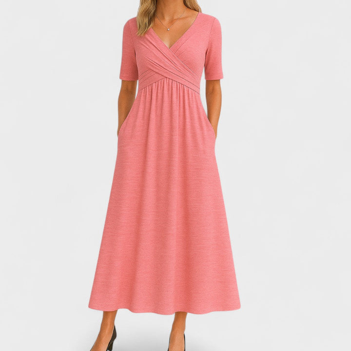 Ida | Elegant Pleated Midi Dress