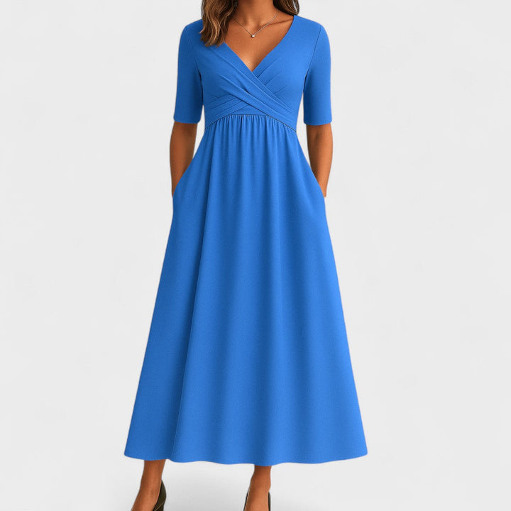 Ida | Elegant Pleated Midi Dress