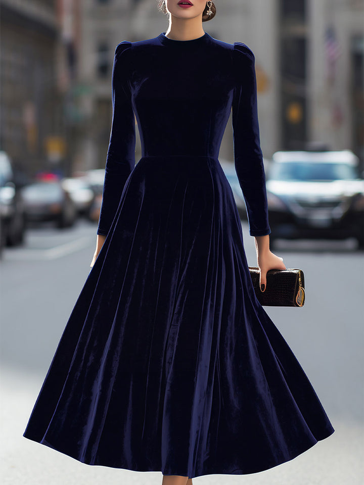 Elissa | Elegant Long-Sleeve Midi Dress