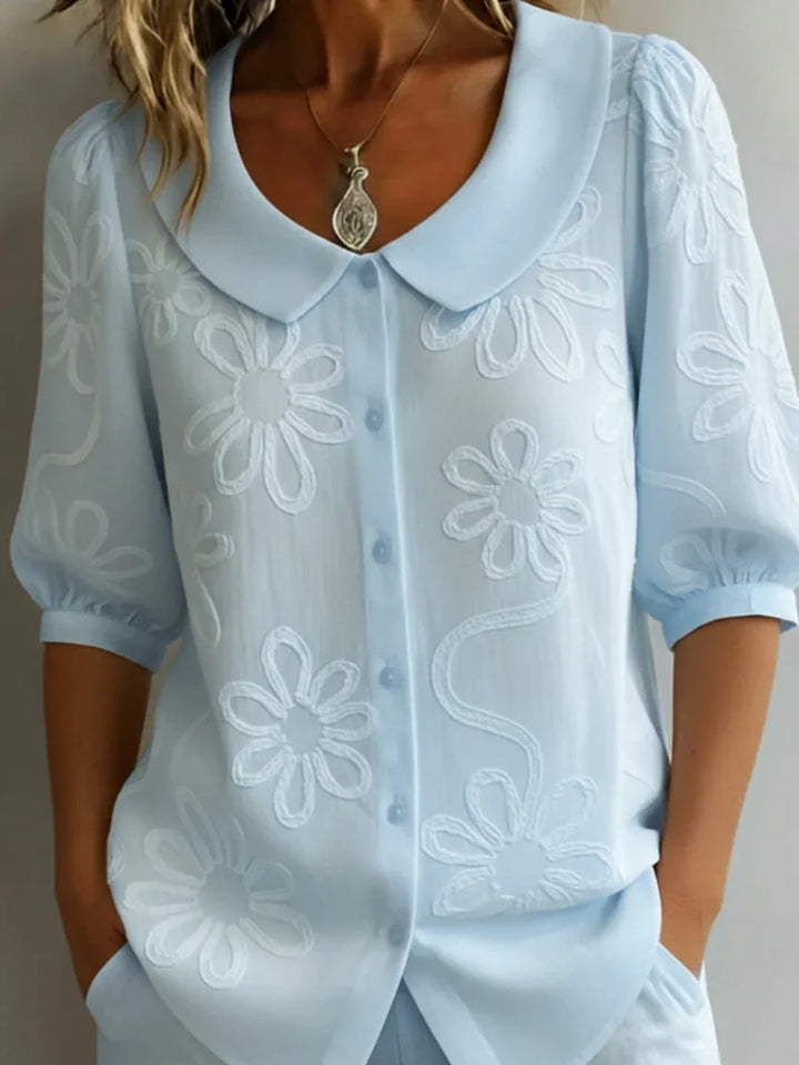 Elnora | Vintage Collar Blouse