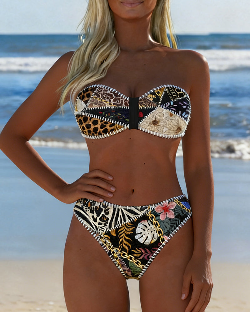 Color Block Bikini Bralette