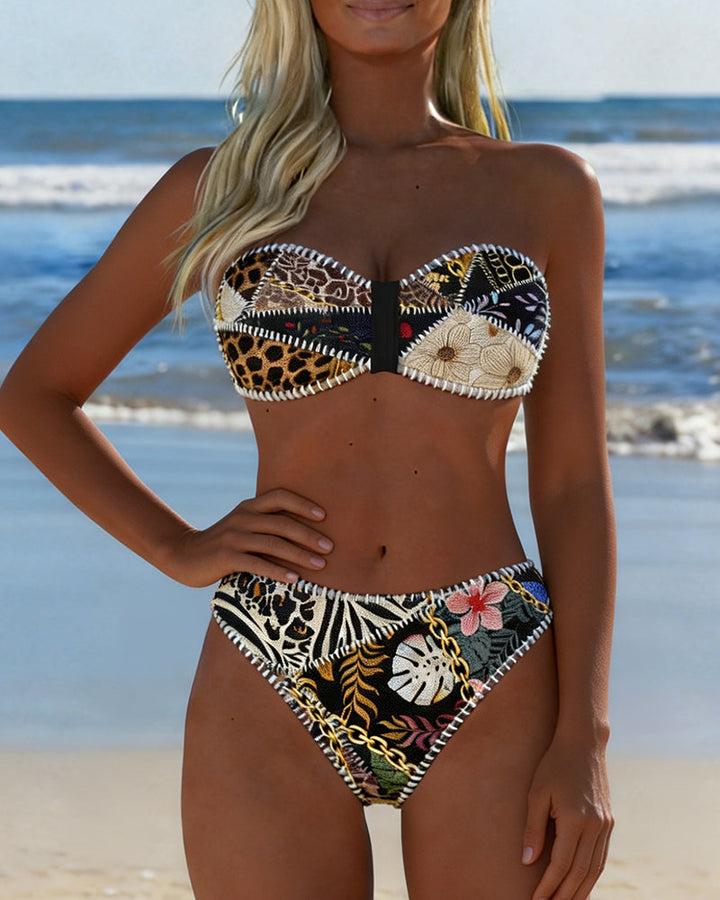 Color Block Bikini Bralette