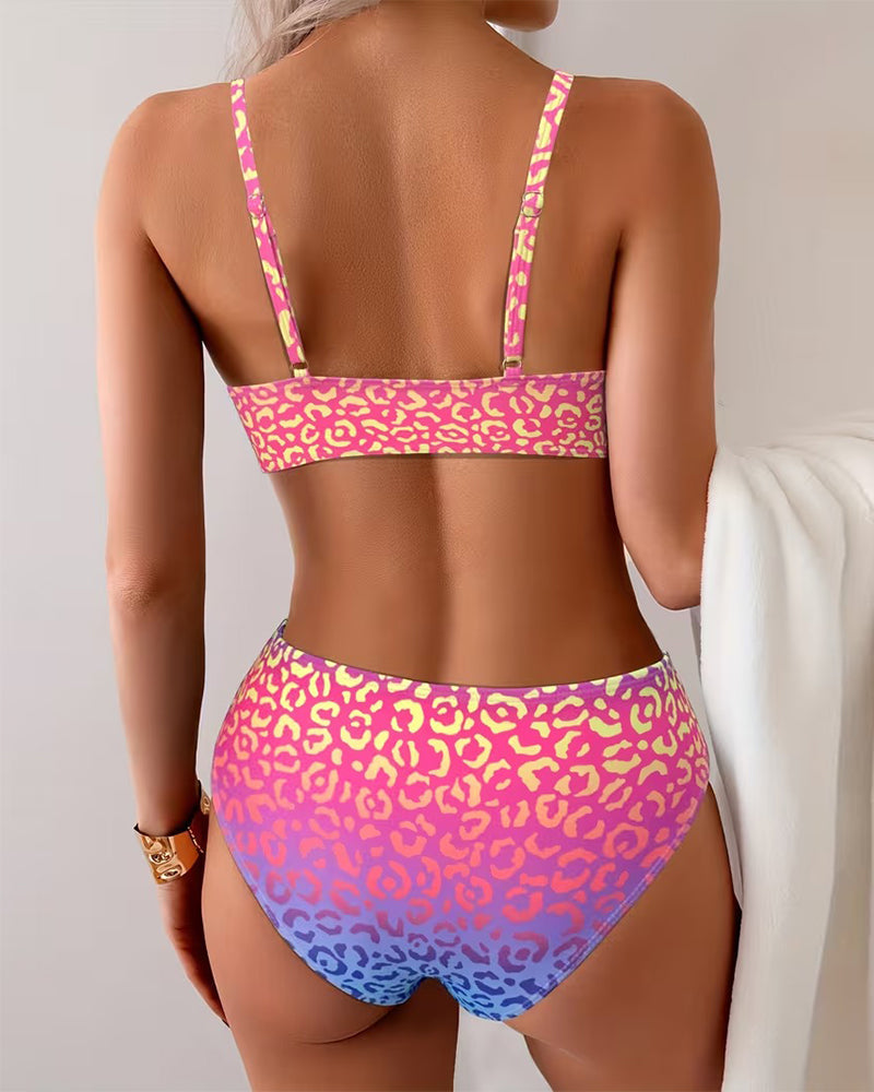 Stylish Animal Print Bikini