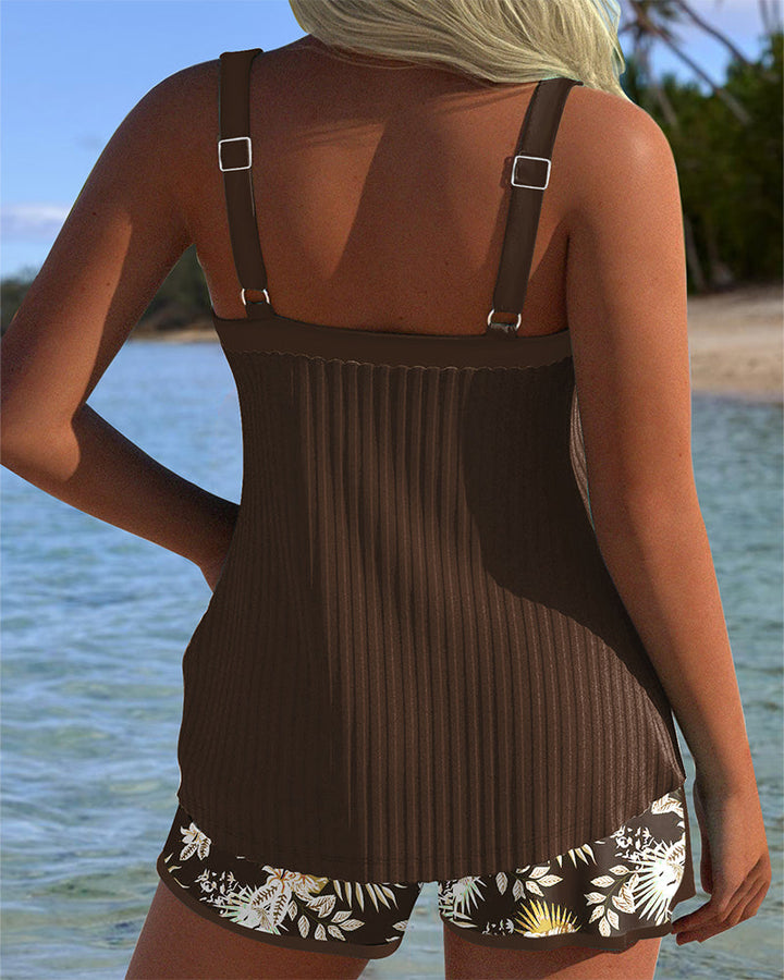Striped Two-Piece Beach Tankini