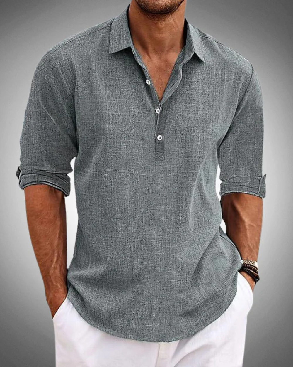 Evan | Classic Button-Front Shirt