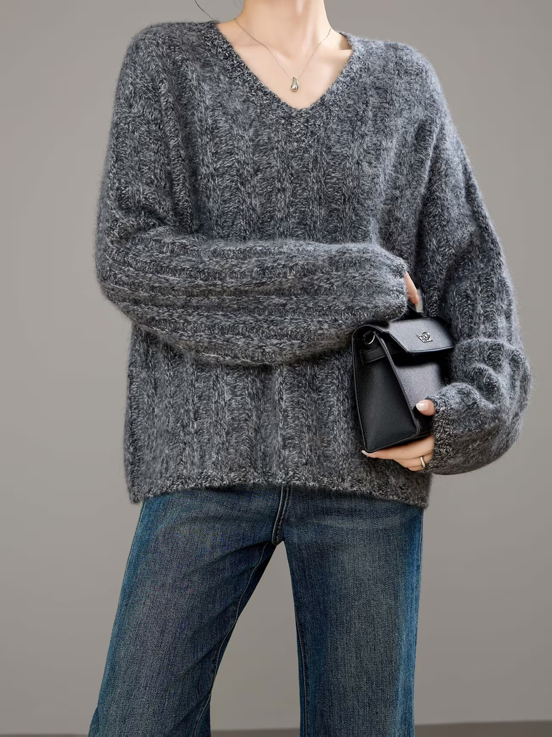 Sophie | Brushed V-Neck Sweater