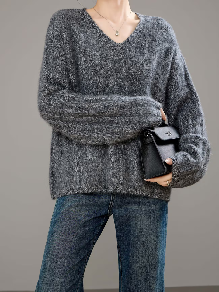 Sophie | Brushed V-Neck Sweater
