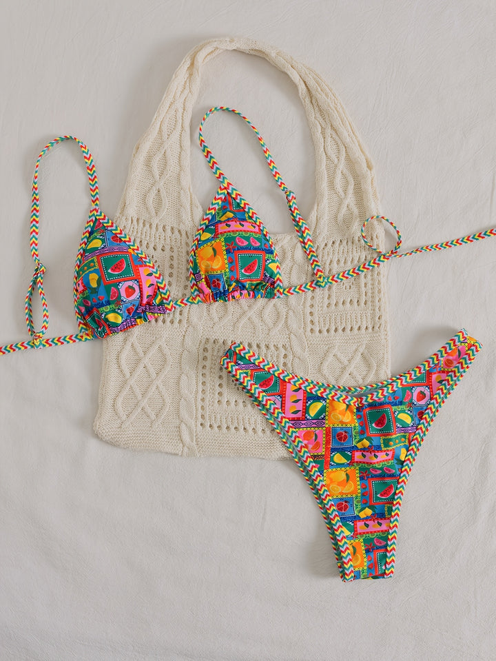 Cristy | Soft-Cup Backless Bikini Set
