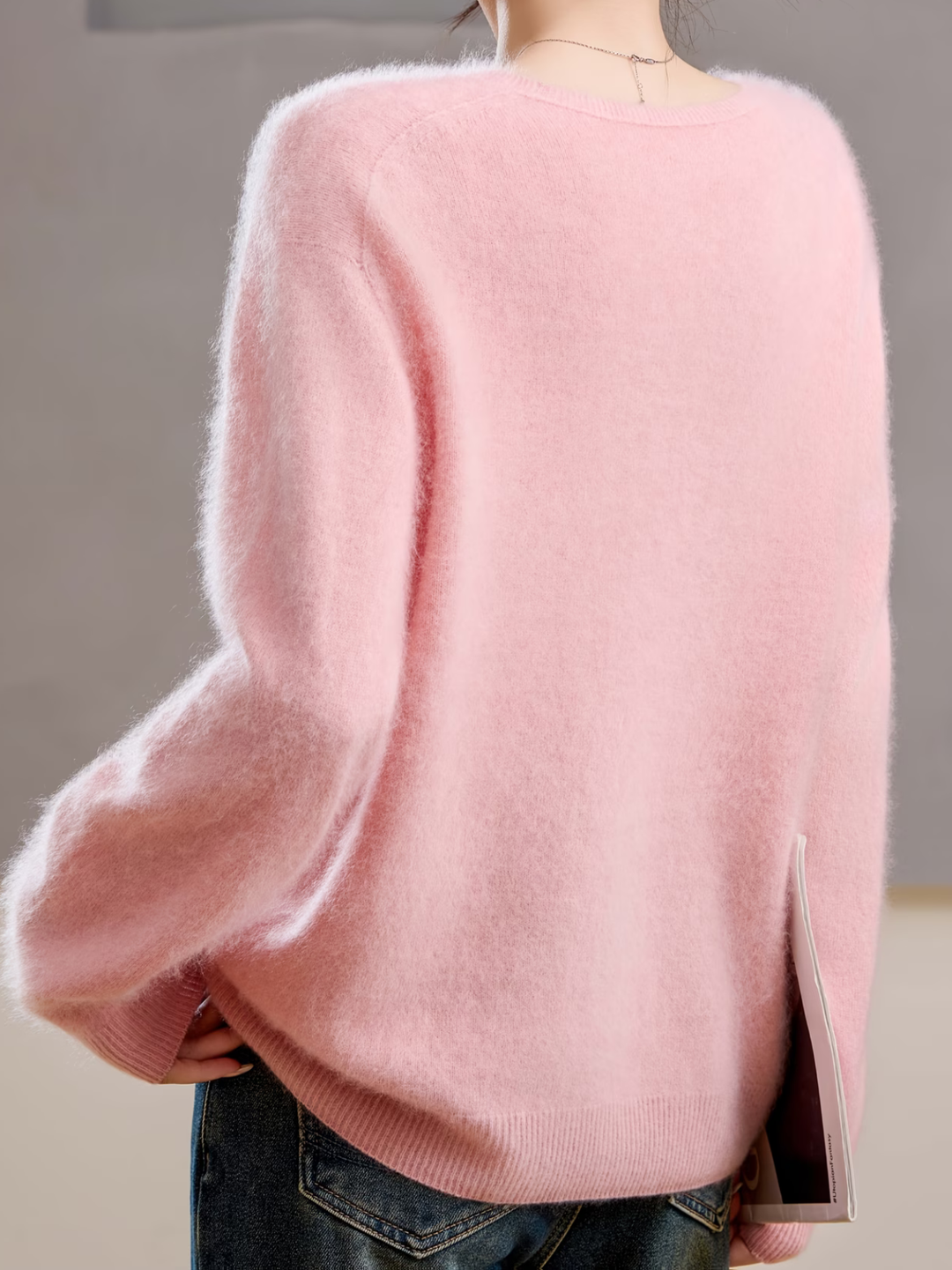 Élise | Brushed V-Neck Sweater