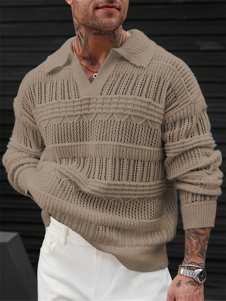 Wesley | Long-Sleeve Sweater with Cut Design