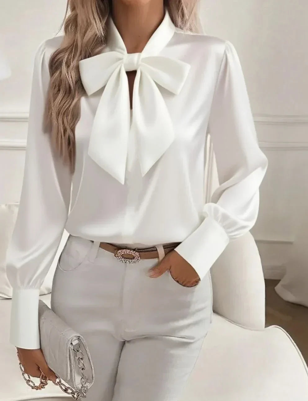Anastasia | Shiny Satin Shirt