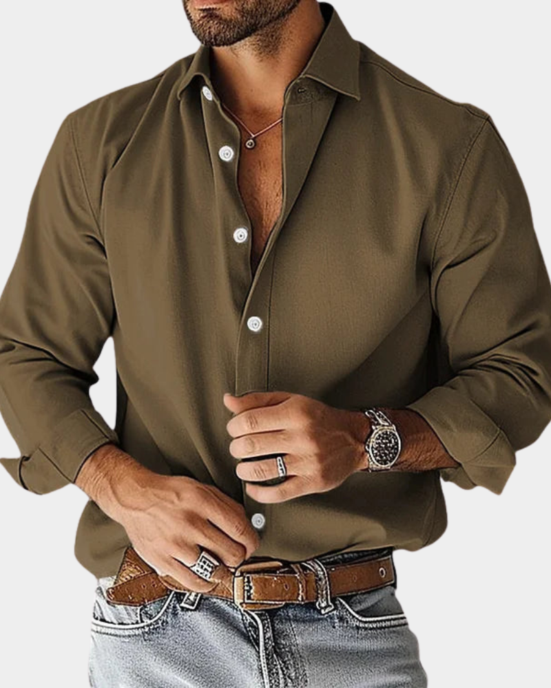 Pinchas | Long-Sleeve Buttoned Shirt
