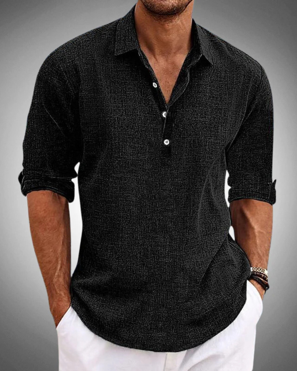 Evan | Classic Button-Front Shirt