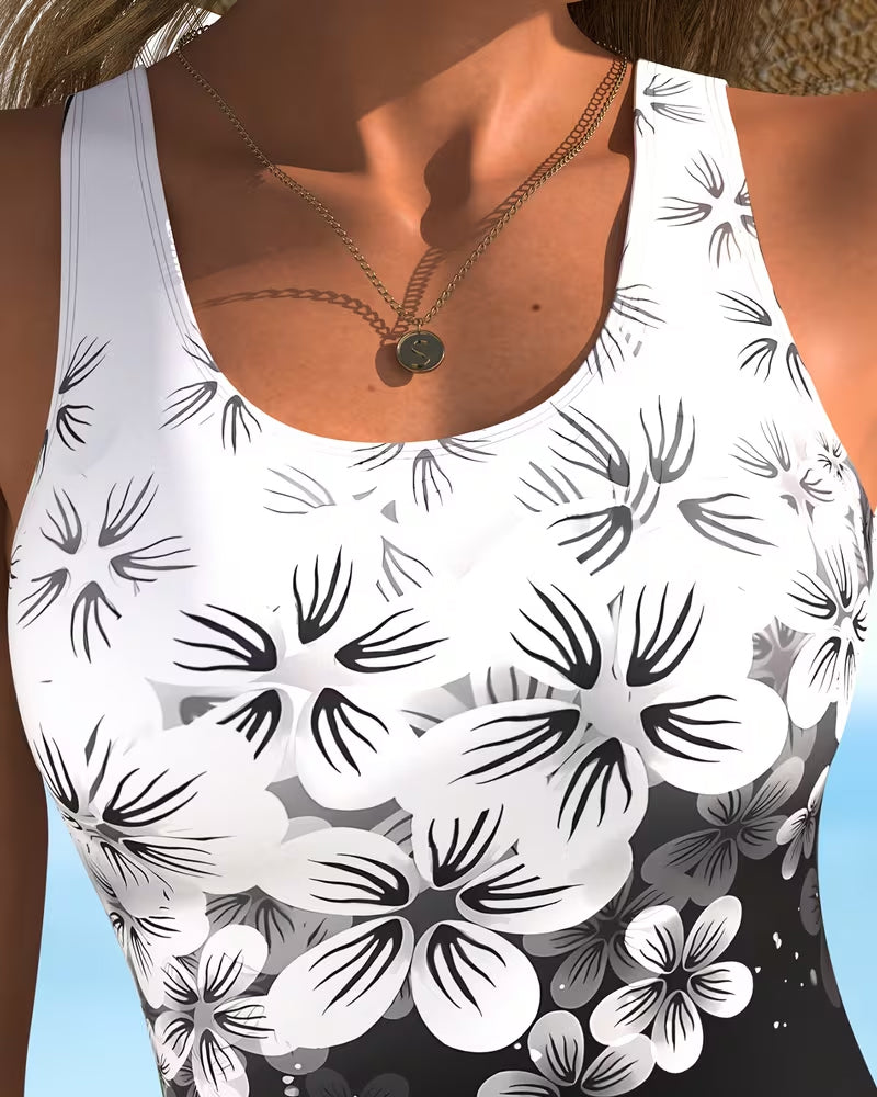 One-Piece Floral Printed Mode