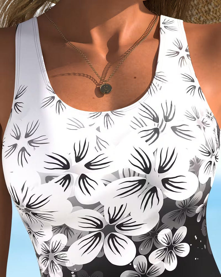 One-Piece Floral Printed Mode