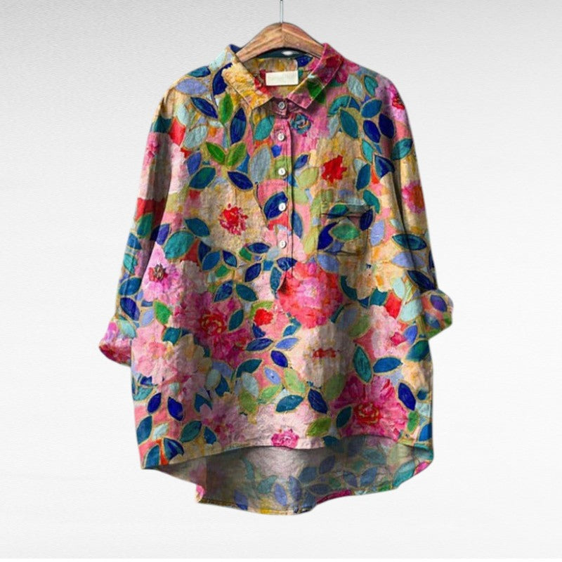 Giselle | Elegant Floral Blouse