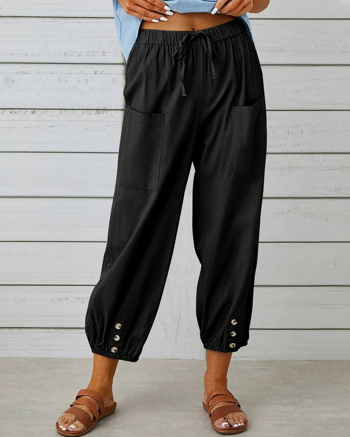 Neve | Chic High-Waist Trousers