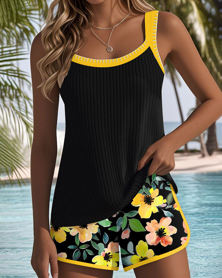 Two-Piece Beach Tankini Pants