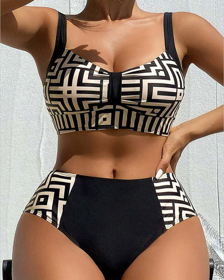 Stylish Printed Two-Piece Bikini