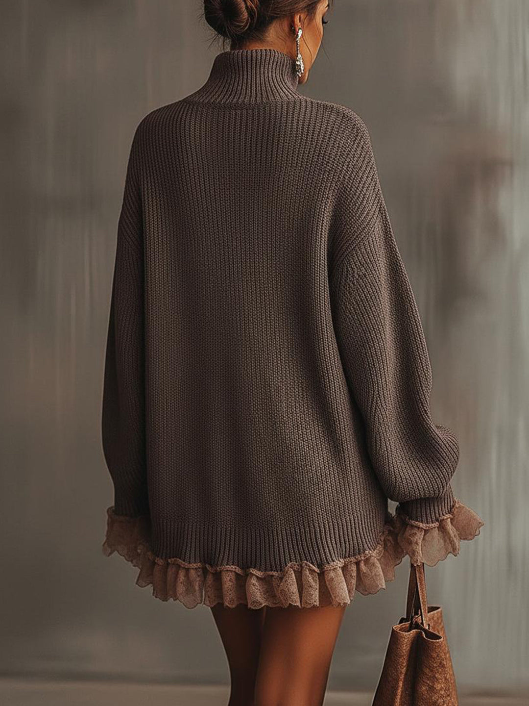 Ruffle | Elegant Sweater Dress