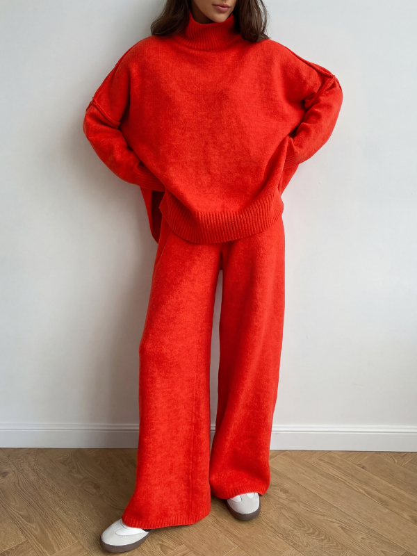 Beatrix | Turtleneck Sweater & Wide-Leg Set
