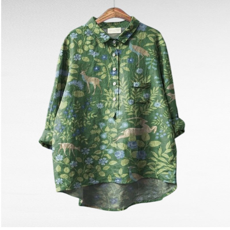 Giselle | Elegant Floral Blouse