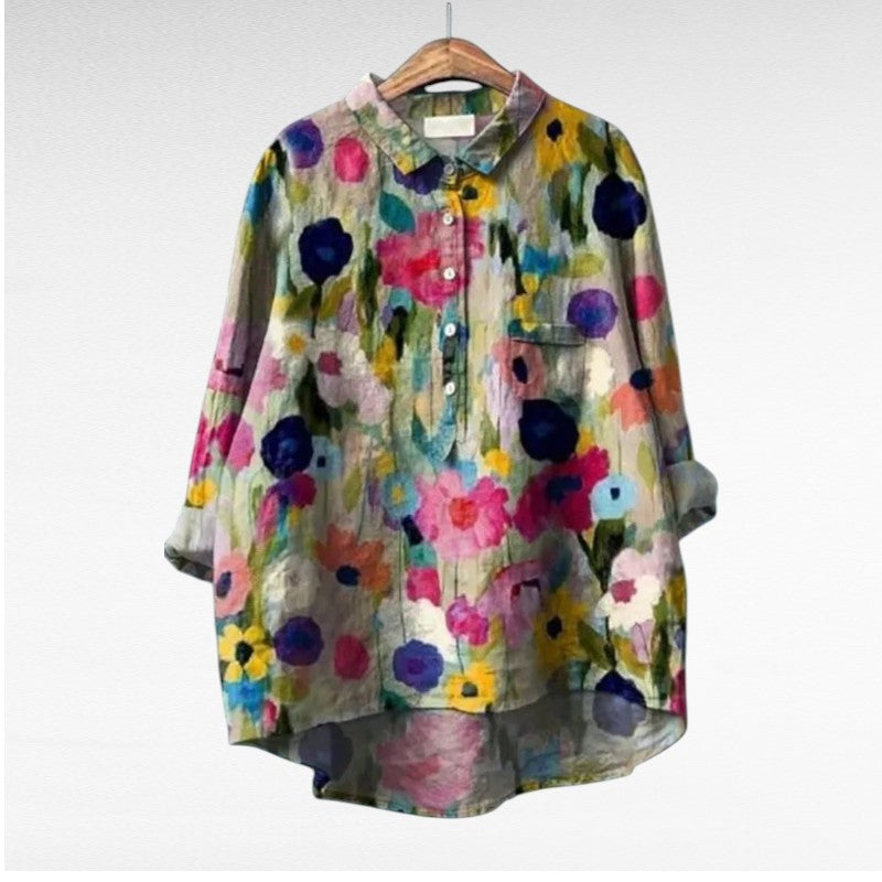 Giselle | Elegant Floral Blouse