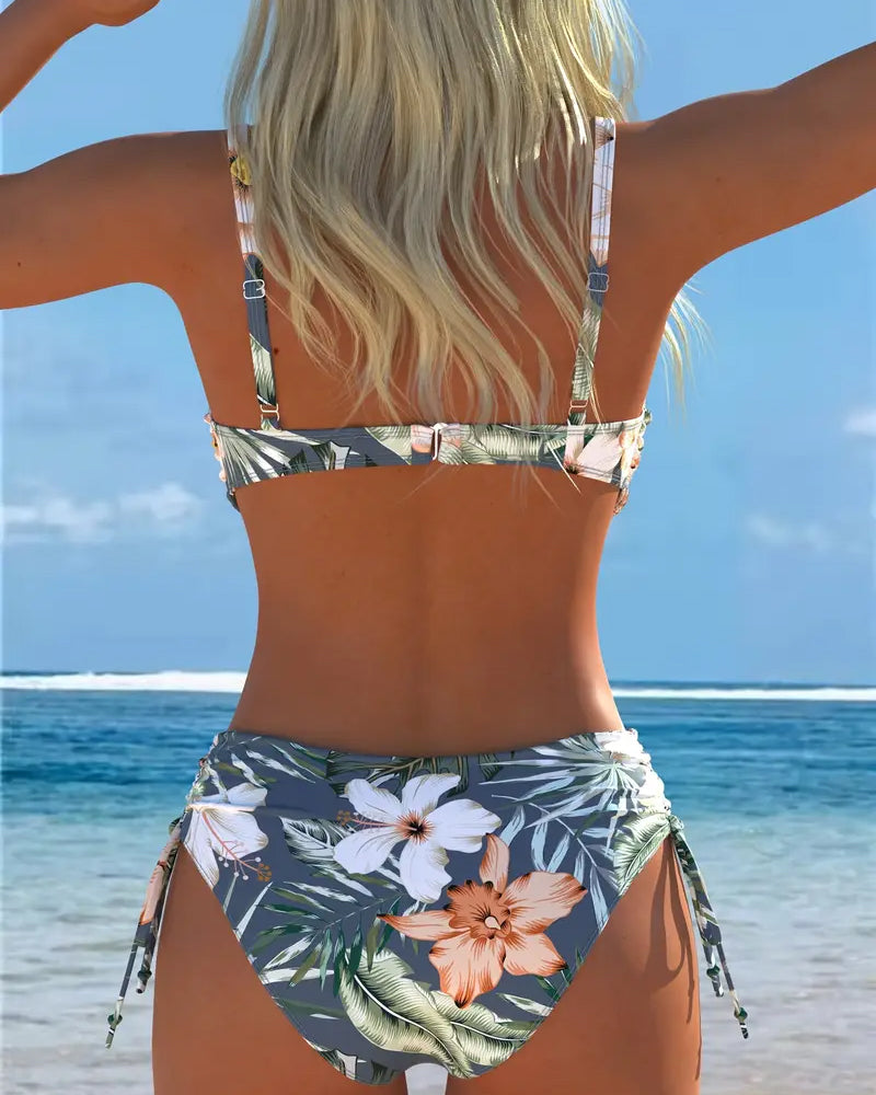 Printed Two-Piece Bikini – Elegant