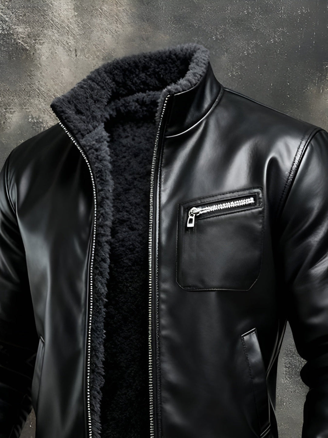 LEVANTAVERSAILLES | BLACK LEATHER JACKET