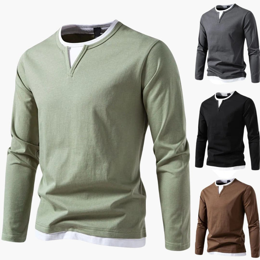 Konrad | Long-Sleeved Layered Shirt