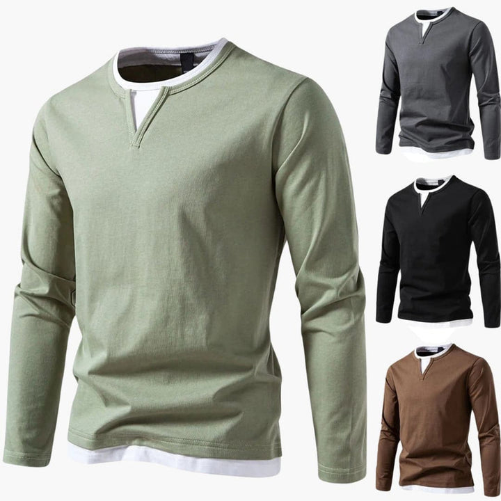 Konrad | Long-Sleeved Layered Shirt