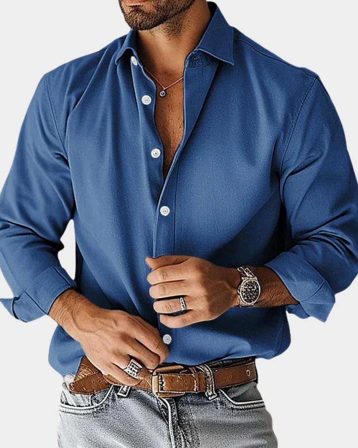 Pinchas | Long-Sleeve Buttoned Shirt