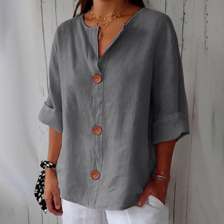 Hazel | Lightweight Linen Summer Blouse