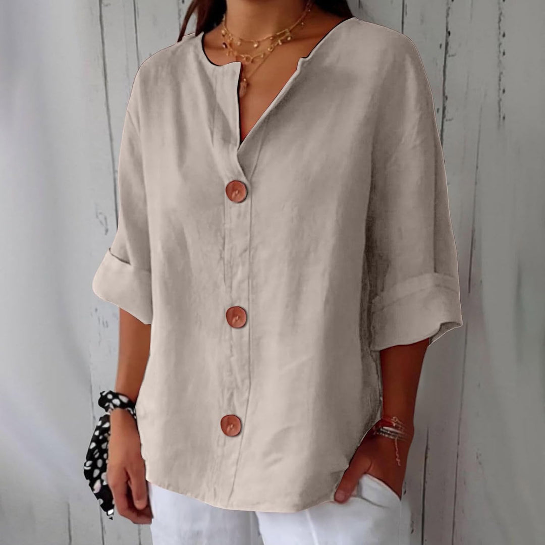 Hazel | Lightweight Linen Summer Blouse