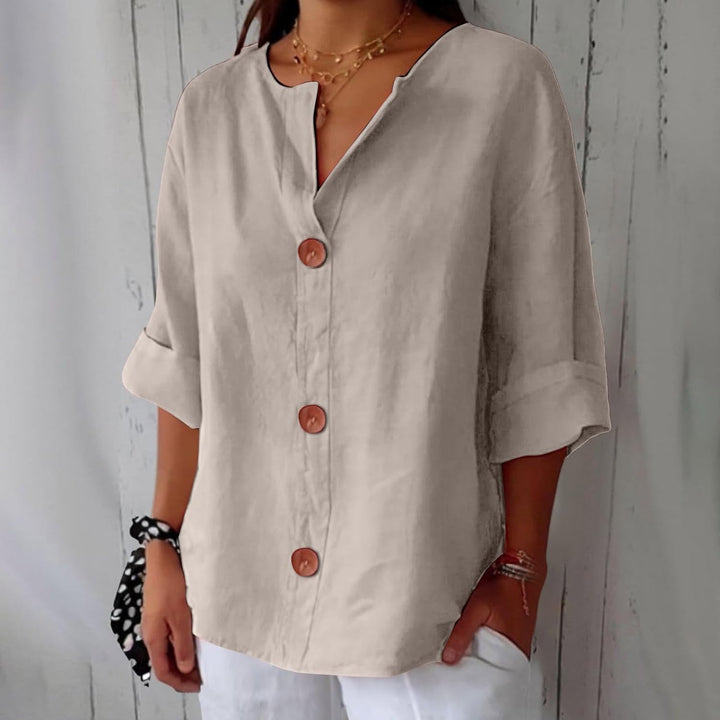 Hazel | Lightweight Linen Summer Blouse