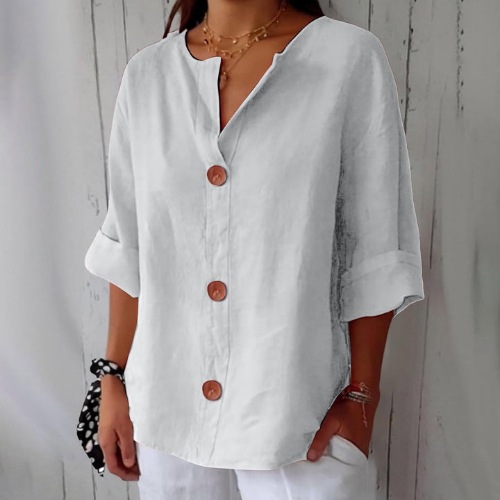Hazel | Lightweight Linen Summer Blouse