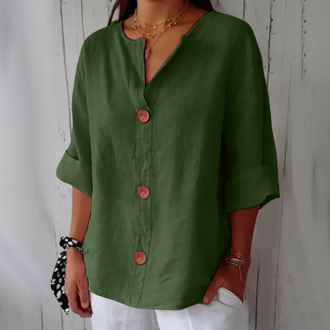 Hazel | Lightweight Linen Summer Blouse