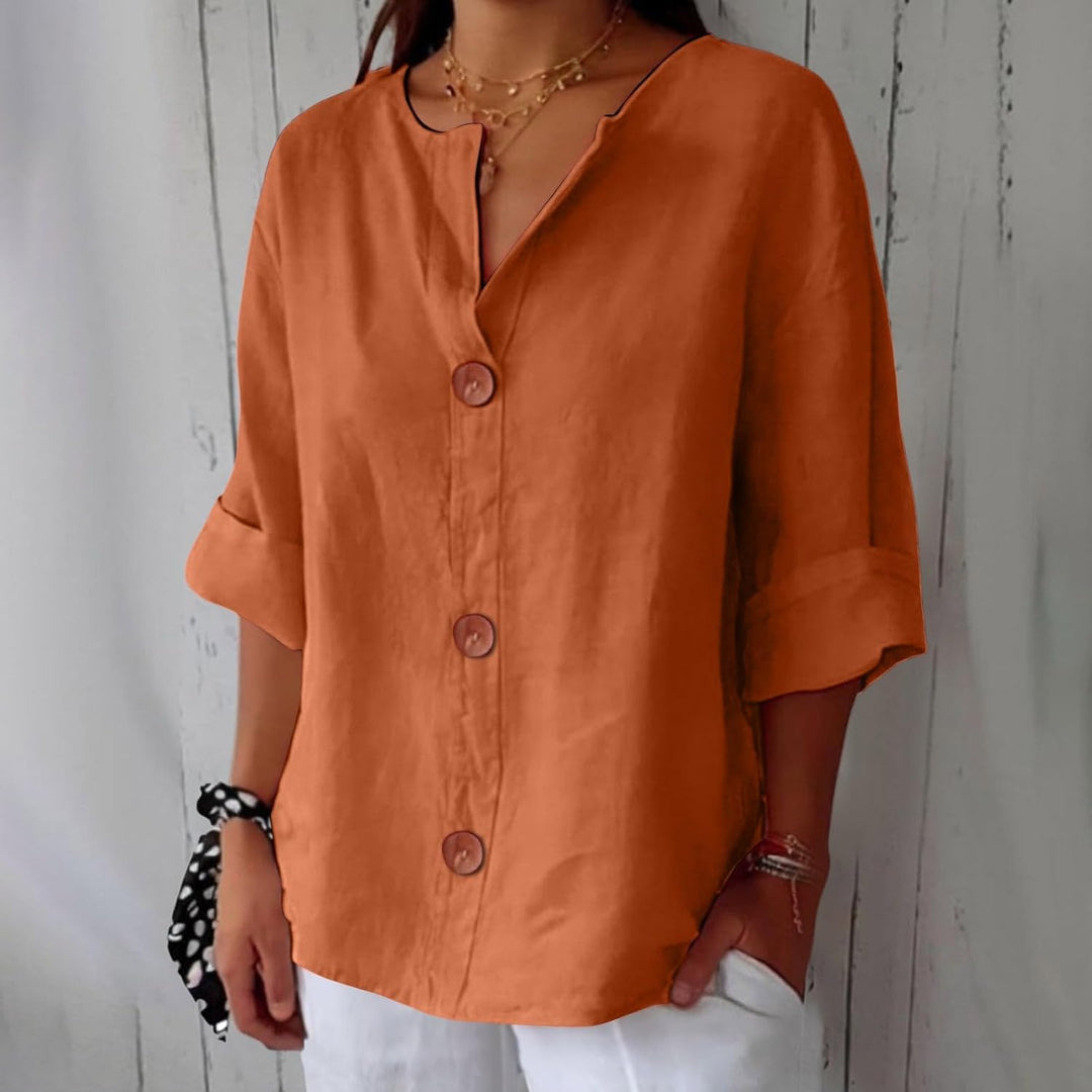 Hazel | Lightweight Linen Summer Blouse