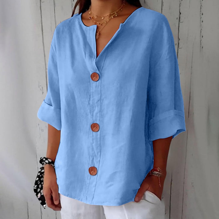 Hazel | Lightweight Linen Summer Blouse