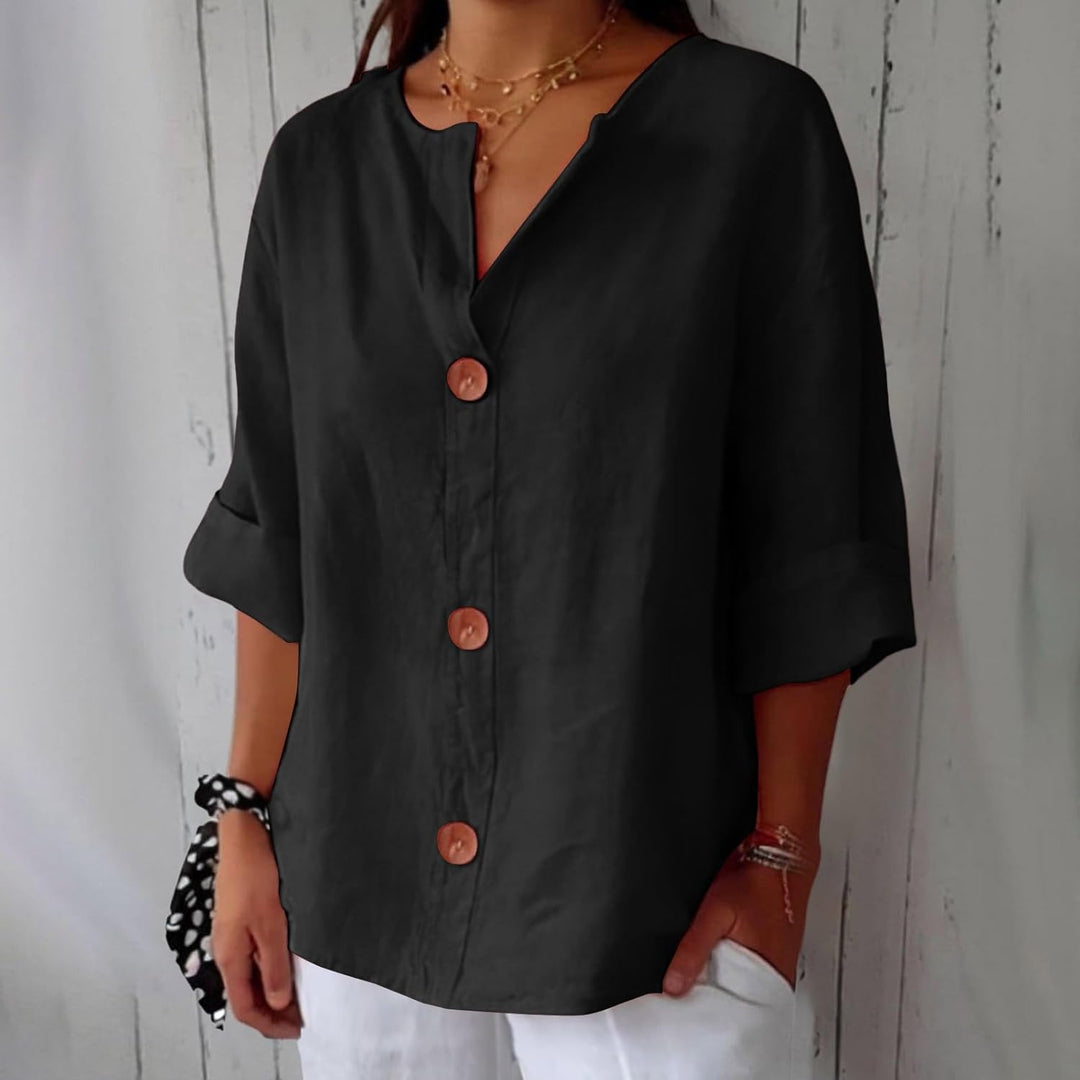 Hazel | Lightweight Linen Summer Blouse